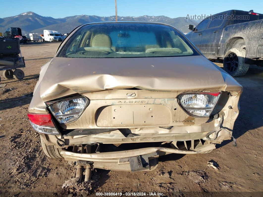 2001 Oldsmobile Alero Gl1 Gold vin: 1G3NL52T31C257252