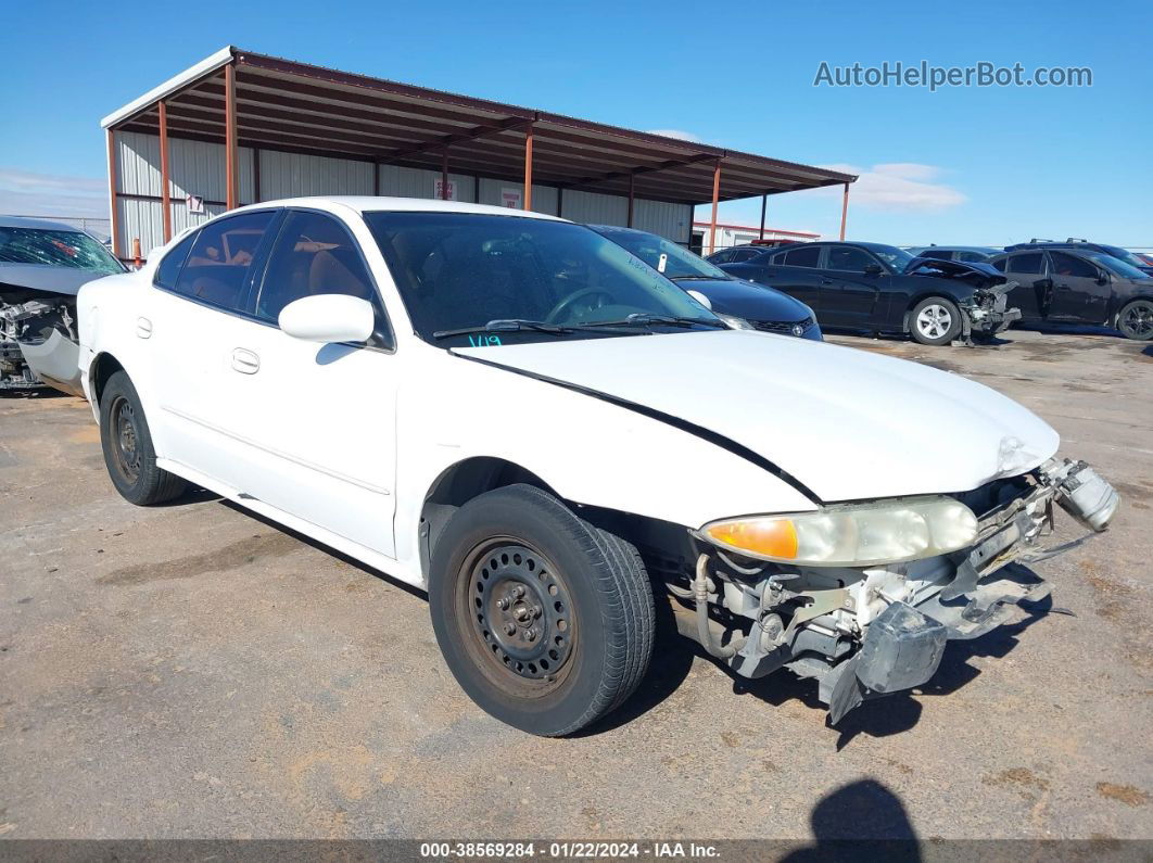 2001 Oldsmobile Alero Gl1 White vin: 1G3NL52T51C105912