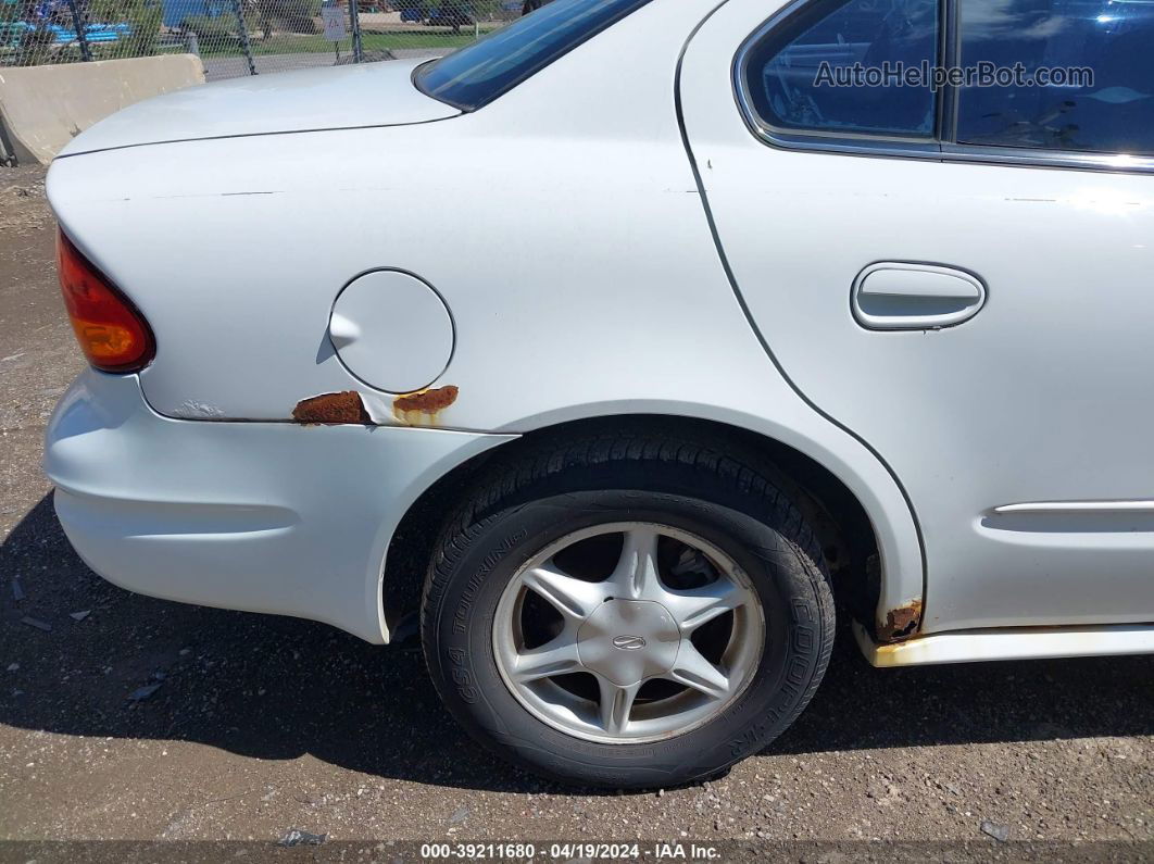 2001 Oldsmobile Alero Gl1 White vin: 1G3NL52T51C126968