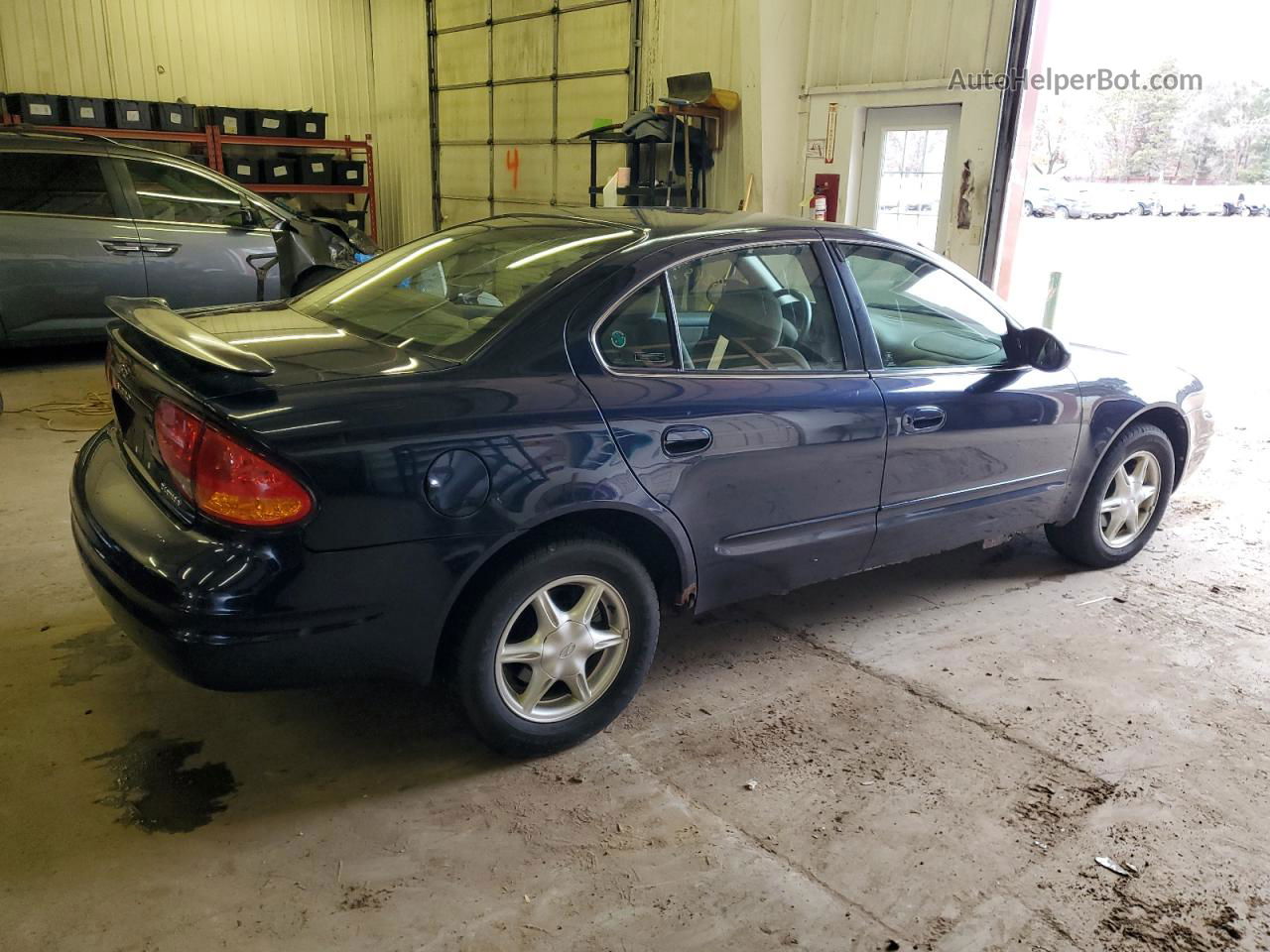 2001 Oldsmobile Alero Gl Blue vin: 1G3NL52T51C144094