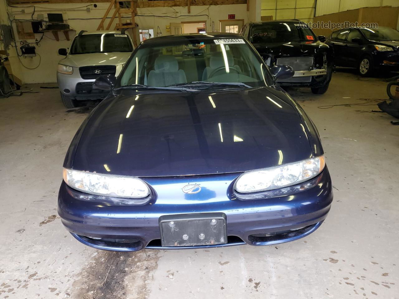 2001 Oldsmobile Alero Gl Blue vin: 1G3NL52T51C144094