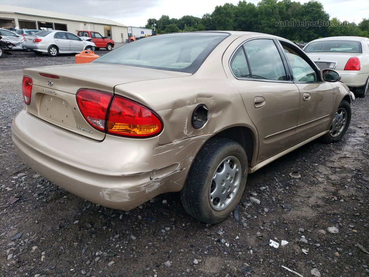 2001 Oldsmobile Alero Gl Beige vin: 1G3NL52T51C199306