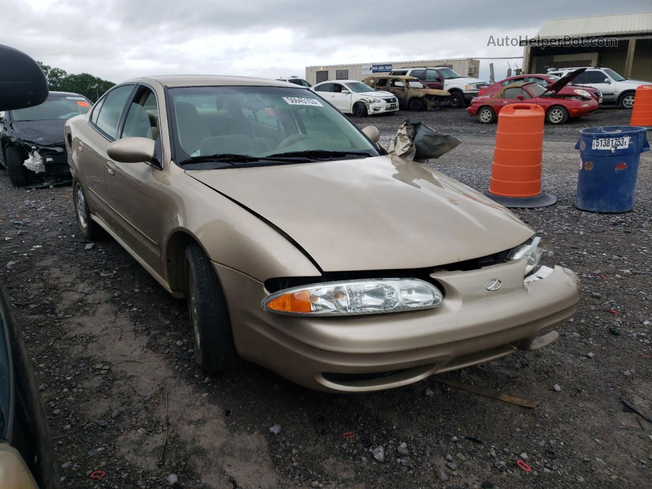 2001 Oldsmobile Alero Gl Beige vin: 1G3NL52T51C199306