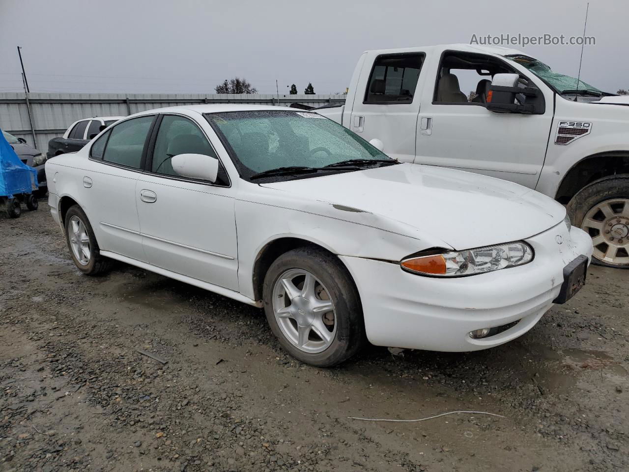 2001 Oldsmobile Alero Gl White vin: 1G3NL52T61C189951