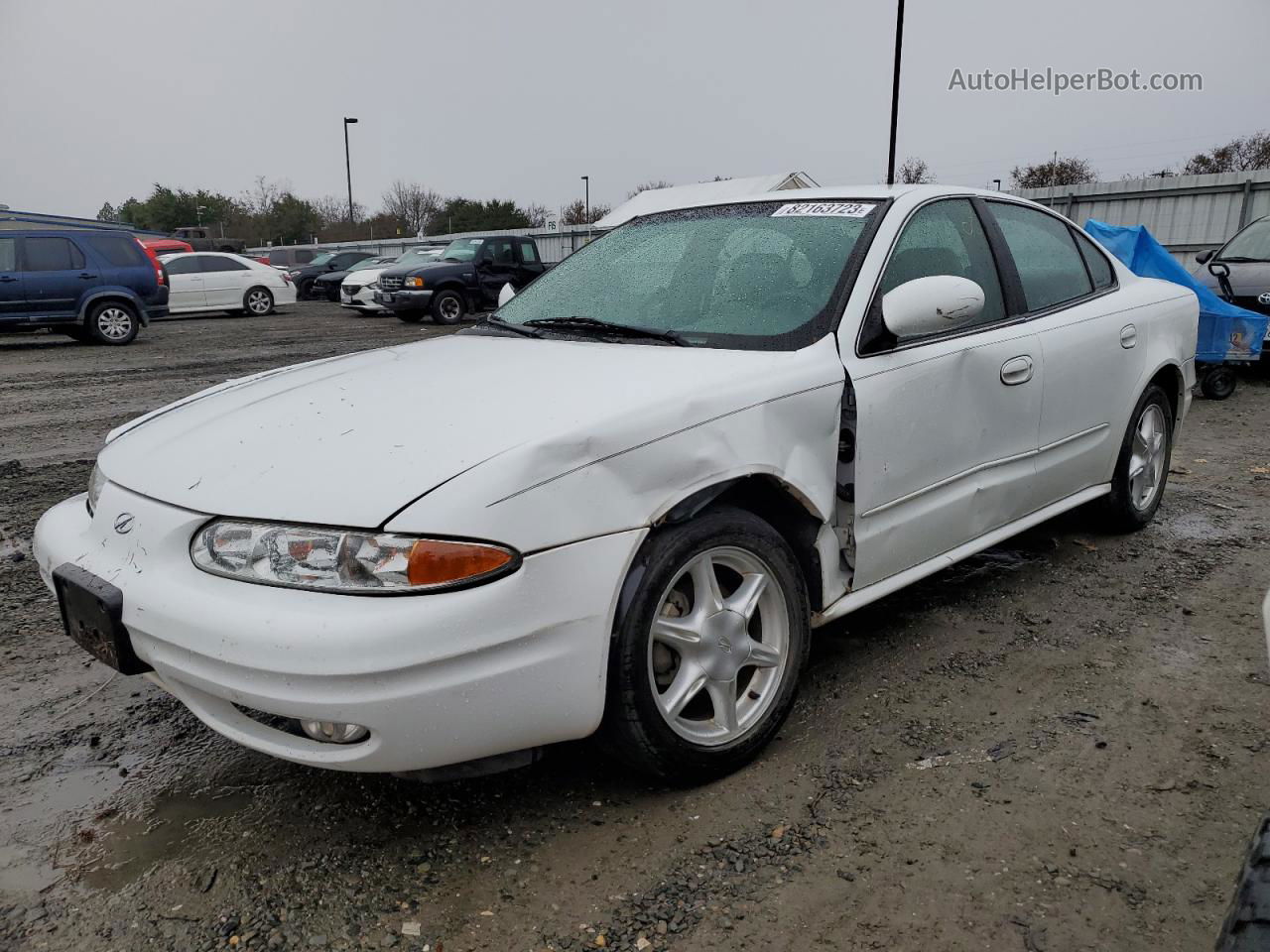 2001 Oldsmobile Alero Gl White vin: 1G3NL52T61C189951