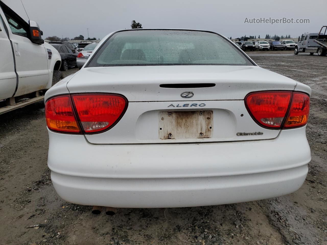 2001 Oldsmobile Alero Gl White vin: 1G3NL52T61C189951