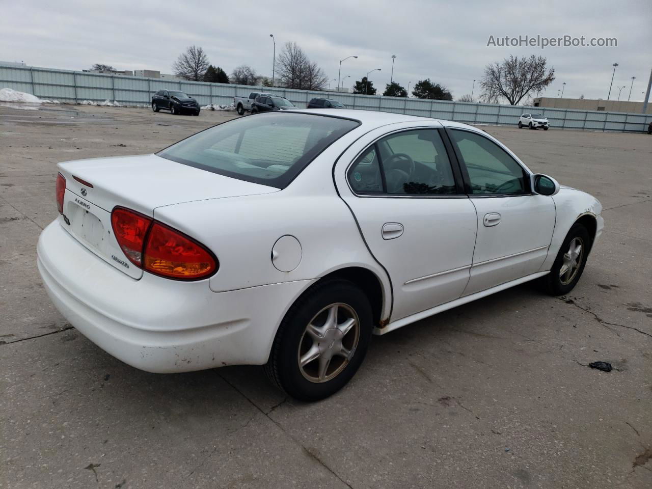 2001 Oldsmobile Alero Gl White vin: 1G3NL52T91C139982