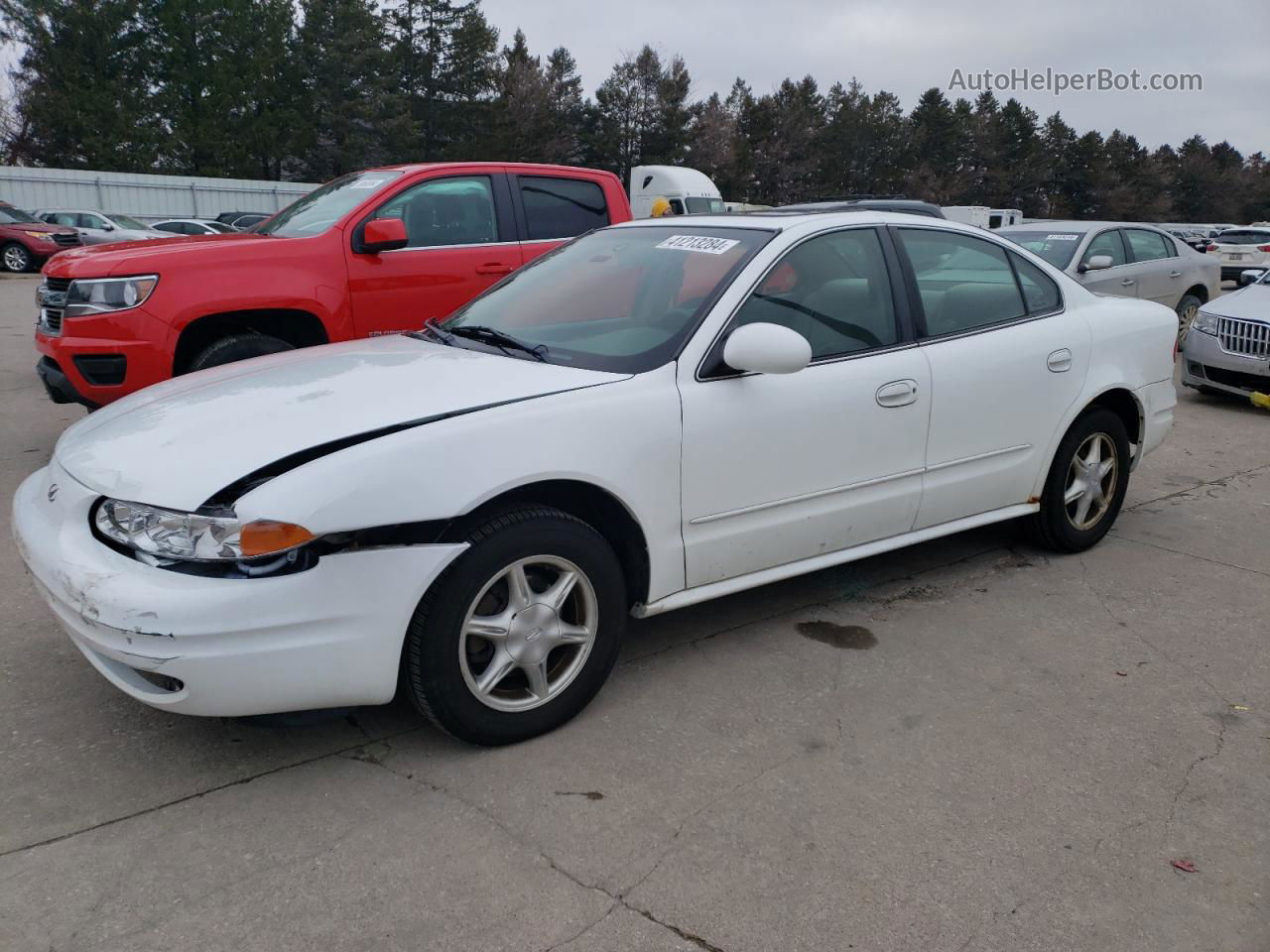 2001 Oldsmobile Alero Gl White vin: 1G3NL52T91C139982