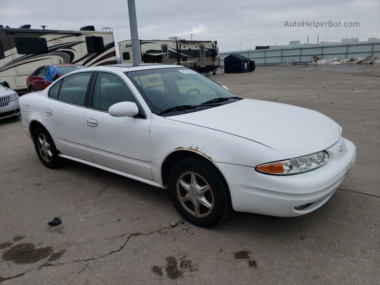 2001 Oldsmobile Alero Gl White vin: 1G3NL52T91C139982