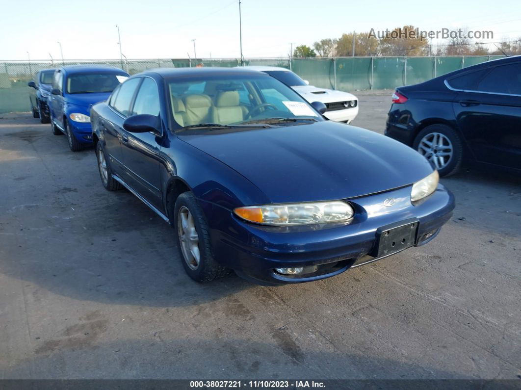 2001 Oldsmobile Alero Gl4 Blue vin: 1G3NL52T91C275609