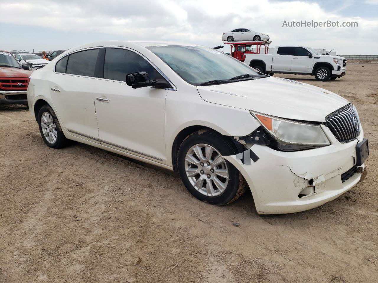 2013 Buick Lacrosse  White vin: 1G4GA5ER1DF162654