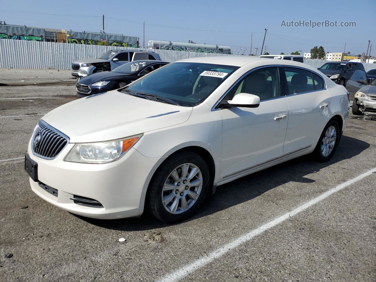 2013 Buick Lacrosse  White vin: 1G4GA5G39DF183972