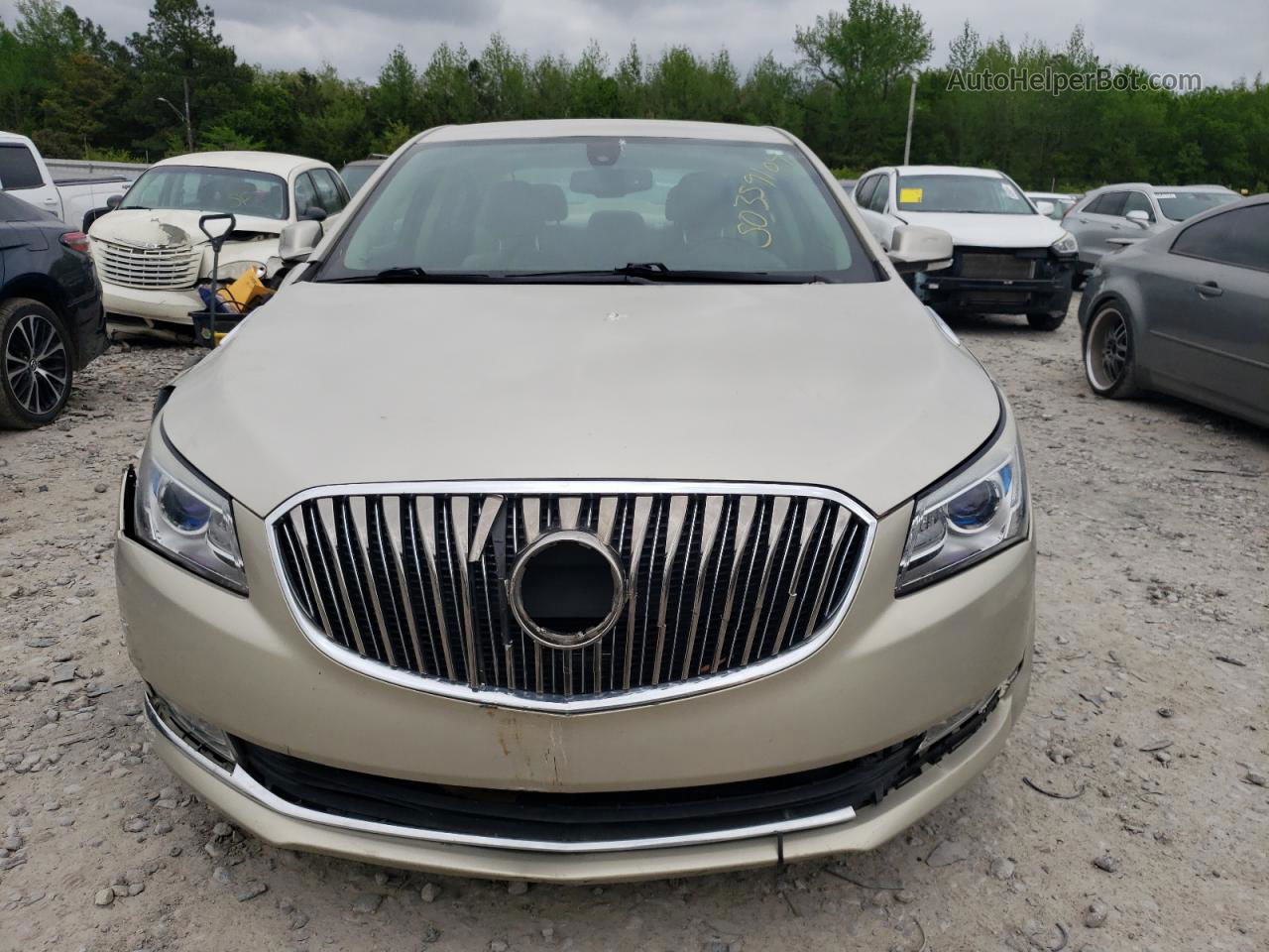 2014 Buick Lacrosse  Cream vin: 1G4GB5G34EF215998