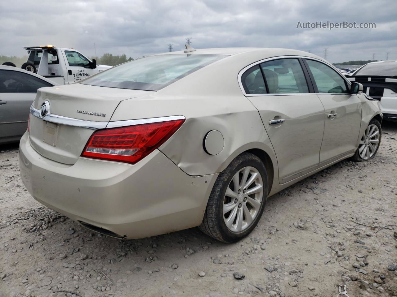 2014 Buick Lacrosse  Cream vin: 1G4GB5G34EF215998