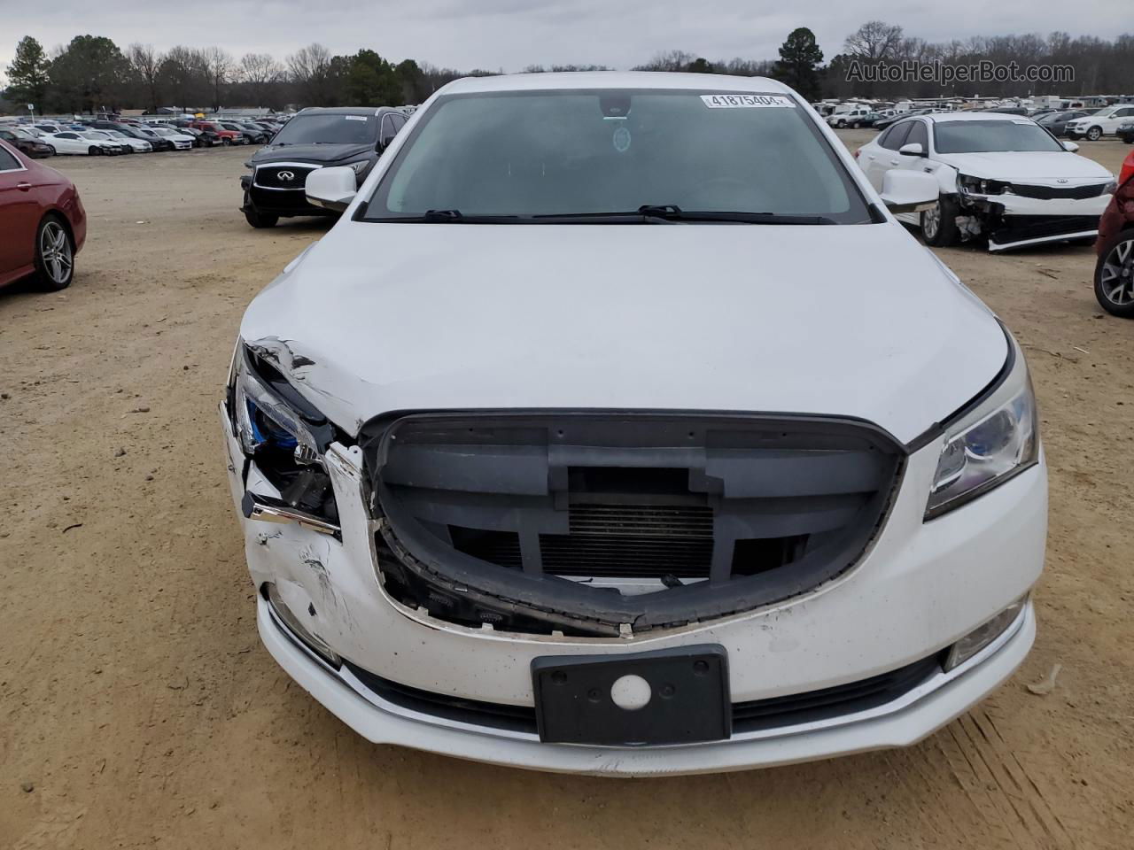 2014 Buick Lacrosse  White vin: 1G4GB5GR5EF213553