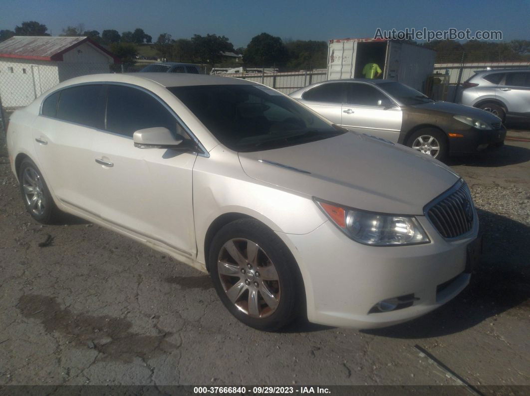 2013 Buick Lacrosse Leather White vin: 1G4GC5E32DF124212