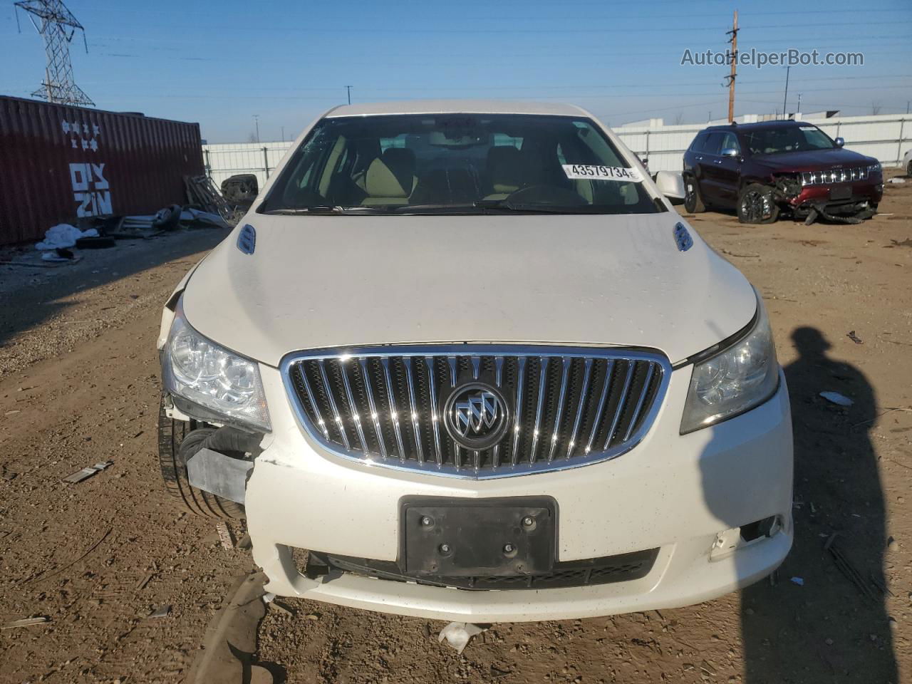 2013 Buick Lacrosse  White vin: 1G4GC5E32DF317251