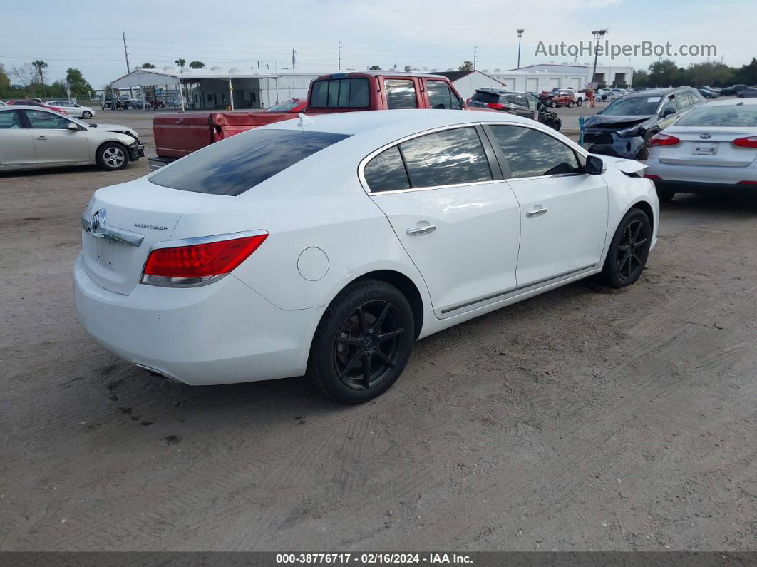 2013 Buick Lacrosse Leather Group White vin: 1G4GC5E38DF122433