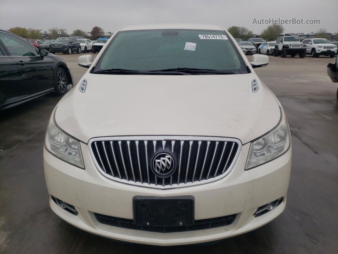 2013 Buick Lacrosse  White vin: 1G4GC5E38DF249280