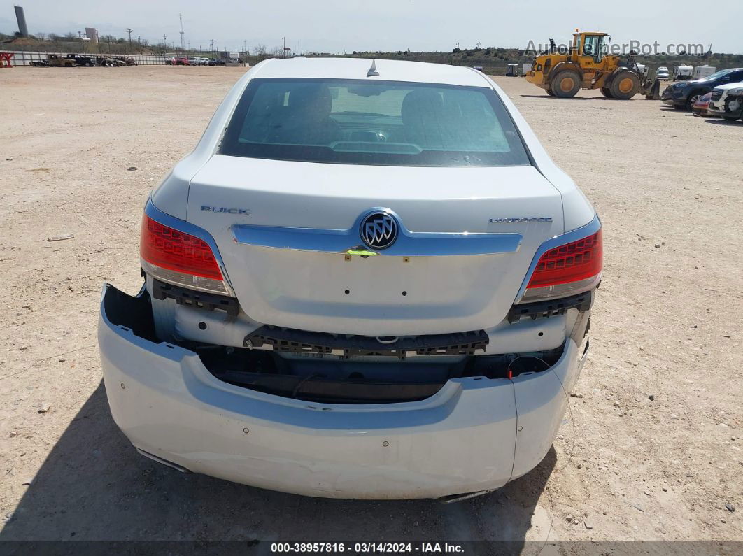 2013 Buick Lacrosse Leather Group White vin: 1G4GC5E39DF122148