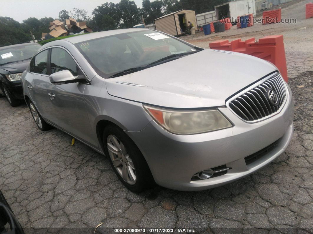 2013 Buick Lacrosse Leather Silver vin: 1G4GC5E39DF203330