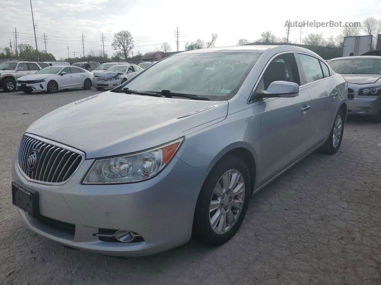 2013 Buick Lacrosse  Silver vin: 1G4GC5ER1DF324714