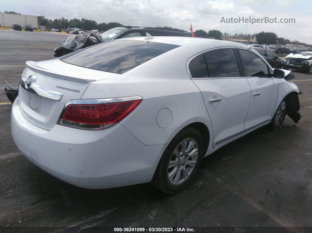 2013 Buick Lacrosse Leather White vin: 1G4GC5ER2DF272090