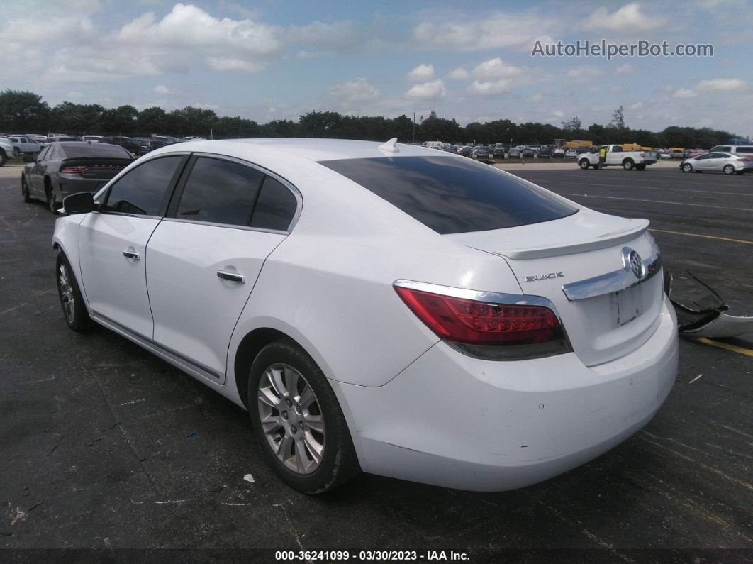 2013 Buick Lacrosse Leather White vin: 1G4GC5ER2DF272090