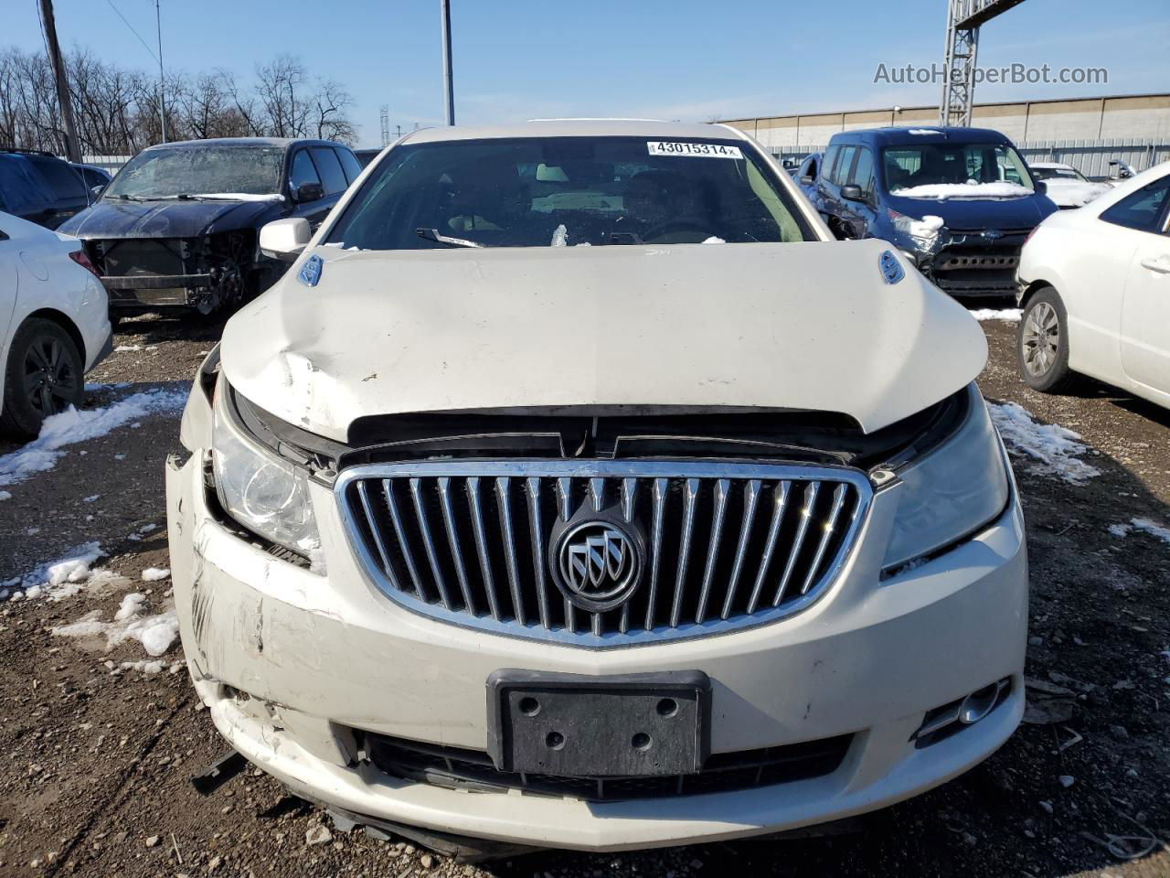 2013 Buick Lacrosse  White vin: 1G4GC5ER4DF188871