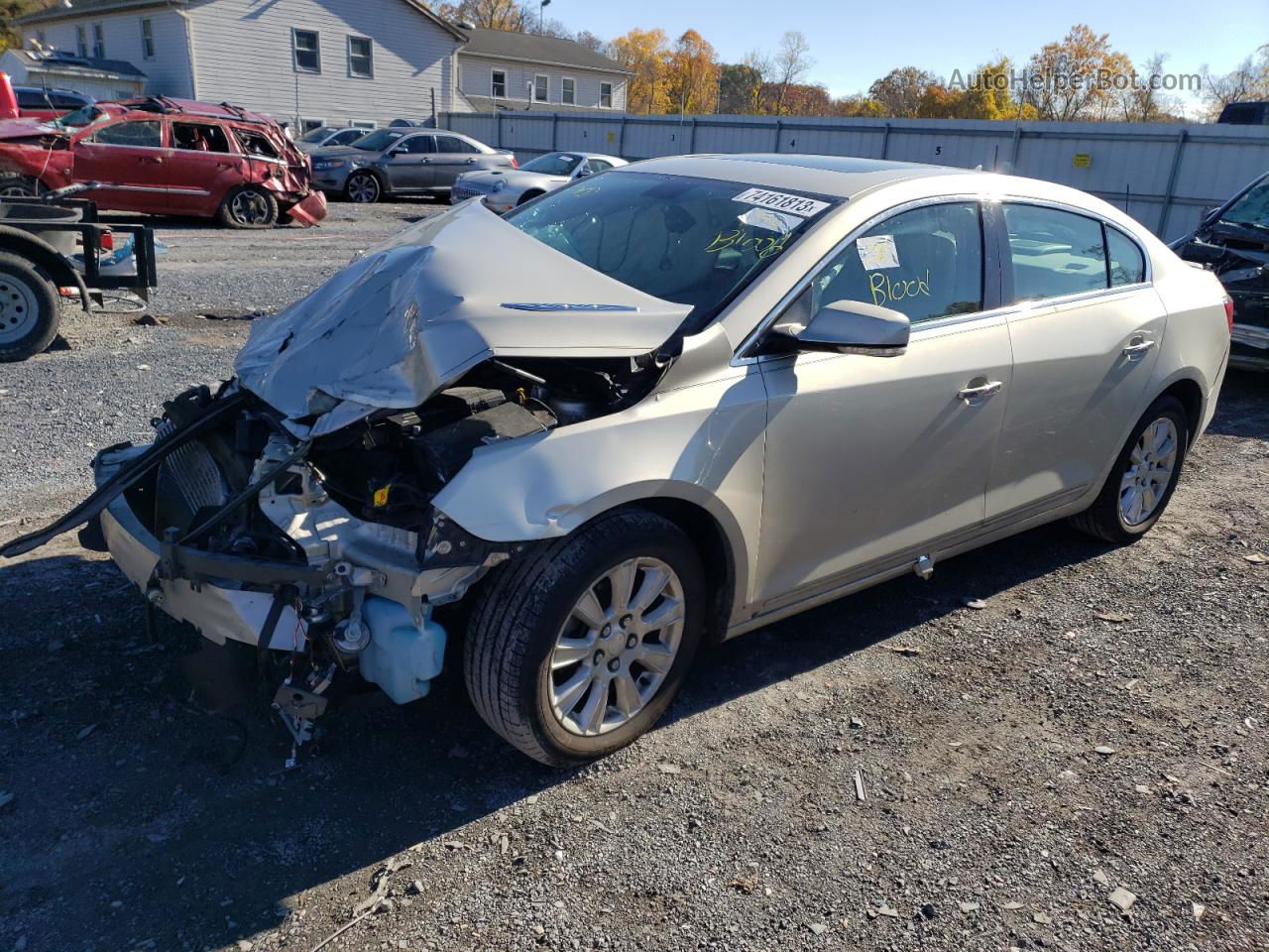 2013 Buick Lacrosse  Silver vin: 1G4GC5ER5DF291393