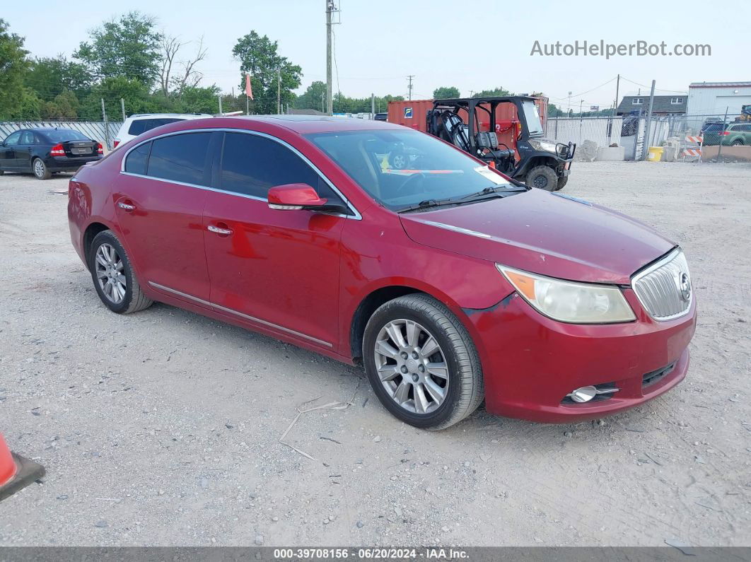 2013 Buick Lacrosse Leather Group Red vin: 1G4GC5ER7DF177010