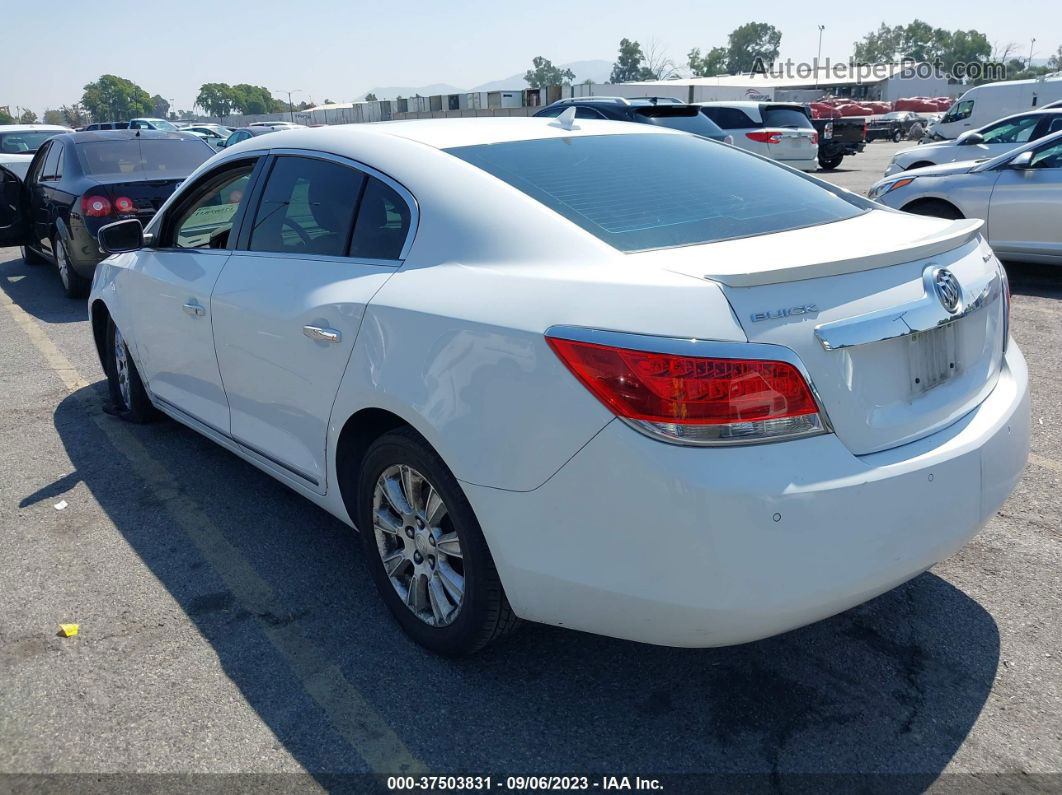 2013 Buick Lacrosse Leather White vin: 1G4GC5ER8DF290996