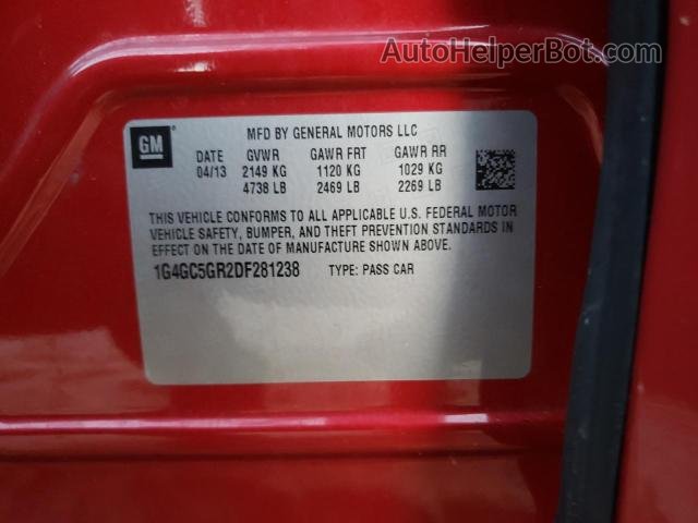 2013 Buick Lacrosse  Красный vin: 1G4GC5GR2DF281238