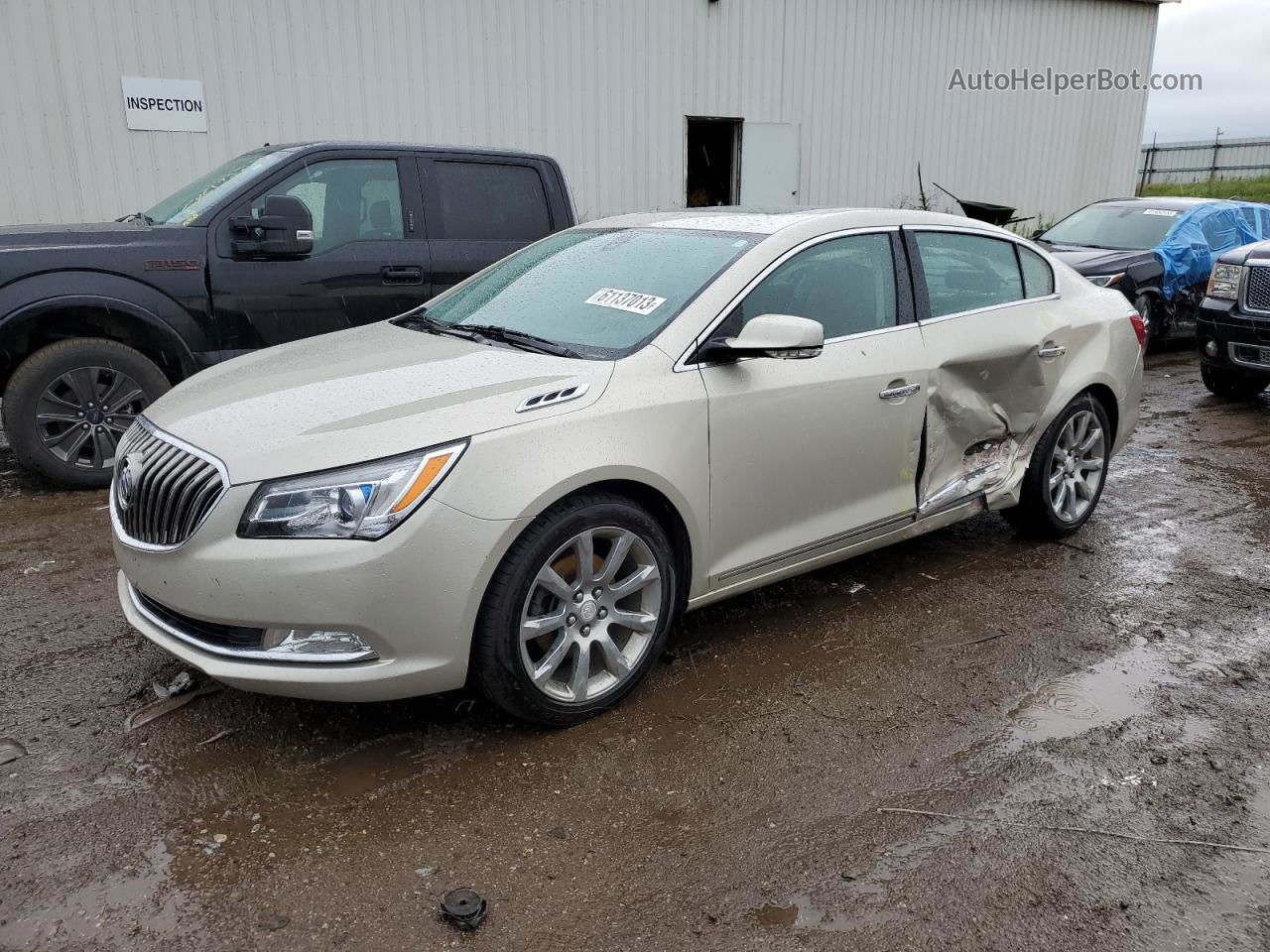 2014 Buick Lacrosse Premium Beige vin: 1G4GD5G35EF145115