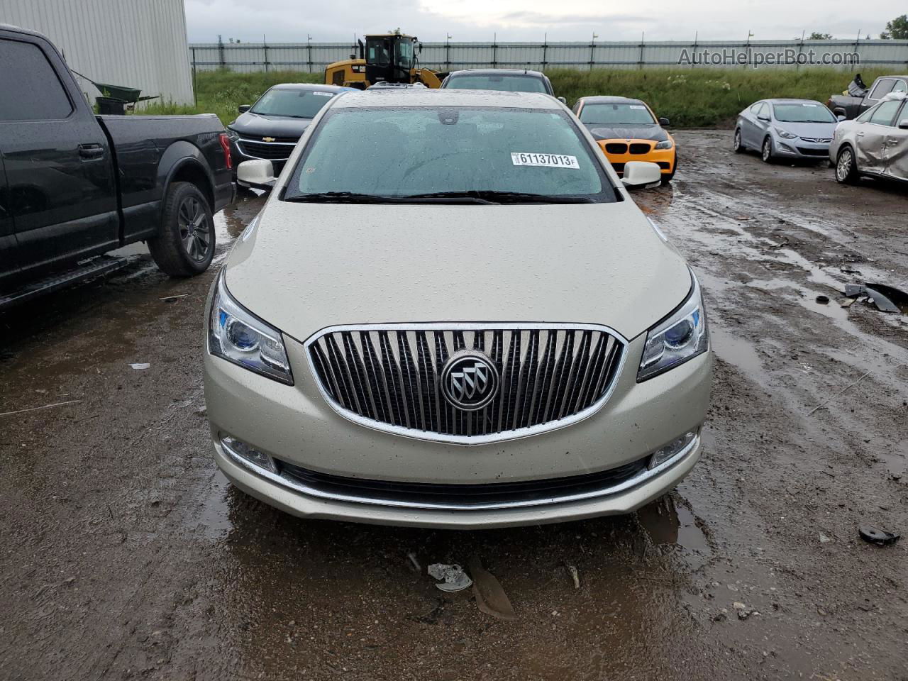 2014 Buick Lacrosse Premium Beige vin: 1G4GD5G35EF145115