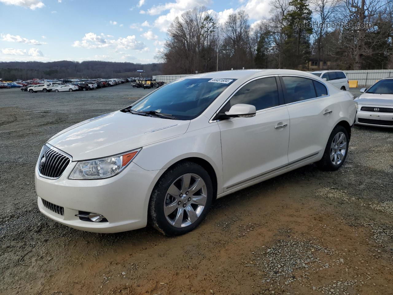 2013 Buick Lacrosse Premium White vin: 1G4GF5E30DF218564