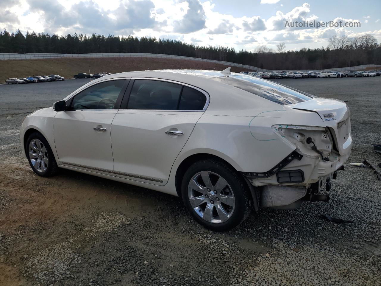 2013 Buick Lacrosse Premium White vin: 1G4GF5E30DF218564