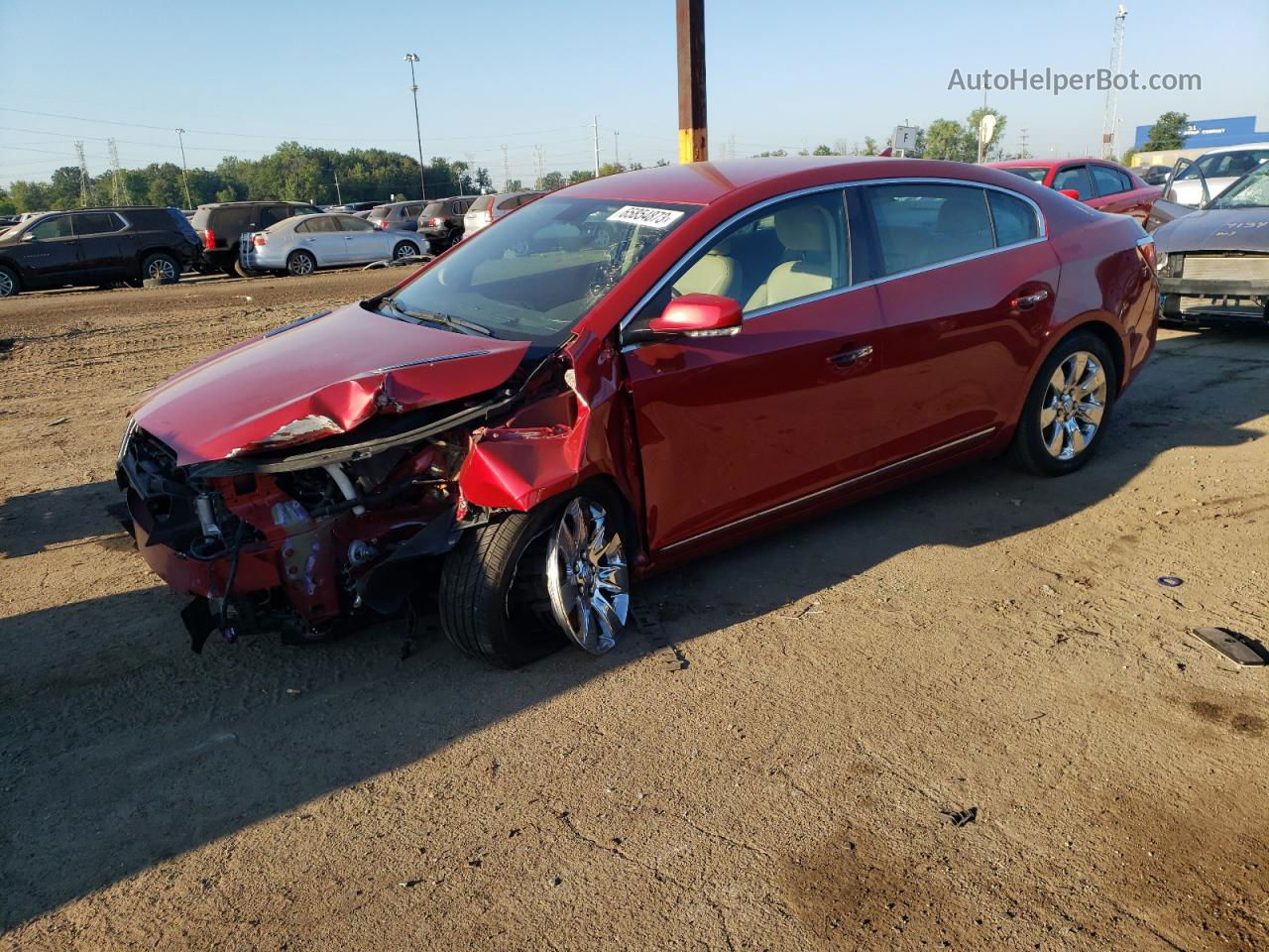 2013 Buick Lacrosse Premium Красный vin: 1G4GF5E37DF243865