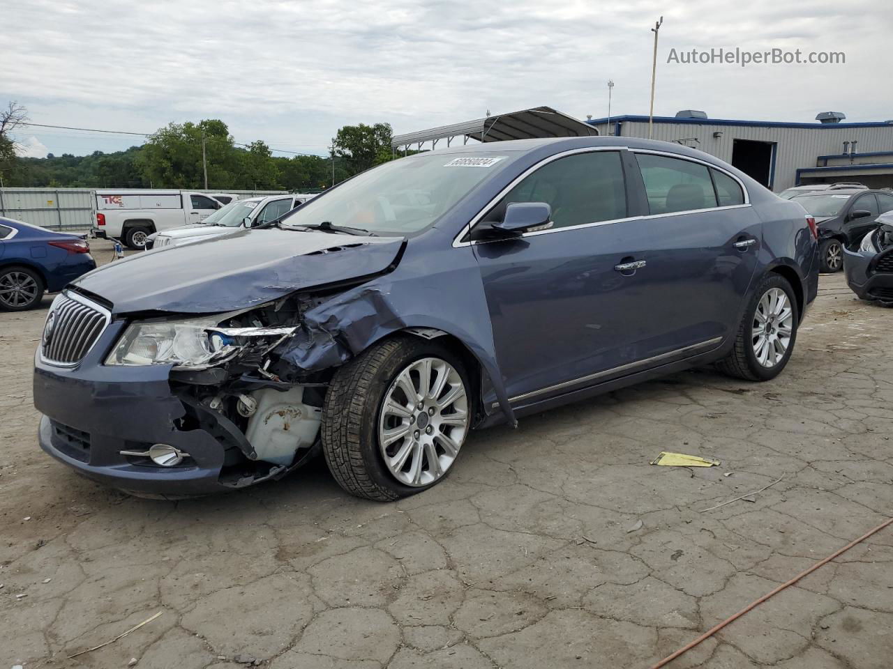 2013 Buick Lacrosse Premium Синий vin: 1G4GF5E38DF283114