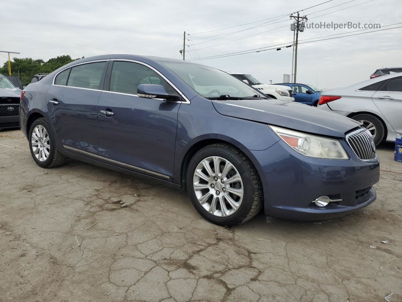 2013 Buick Lacrosse Premium Синий vin: 1G4GF5E38DF283114