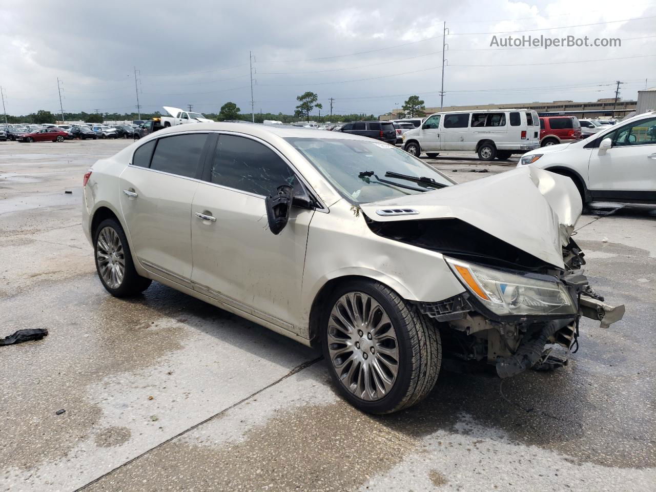 2014 Buick Lacrosse Touring Cream vin: 1G4GF5G38EF259412