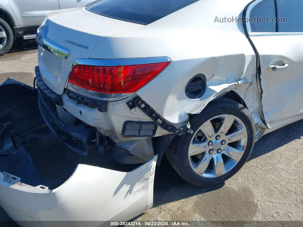 2013 Buick Lacrosse Premium 1 Group White vin: 1G4GF5G39DF285175