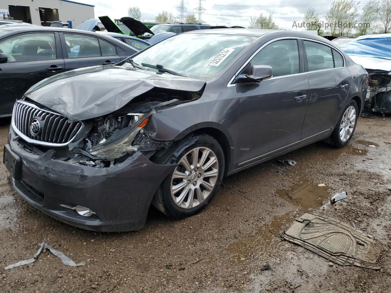 2013 Buick Lacrosse Premium Gray vin: 1G4GF5G3XDF330057