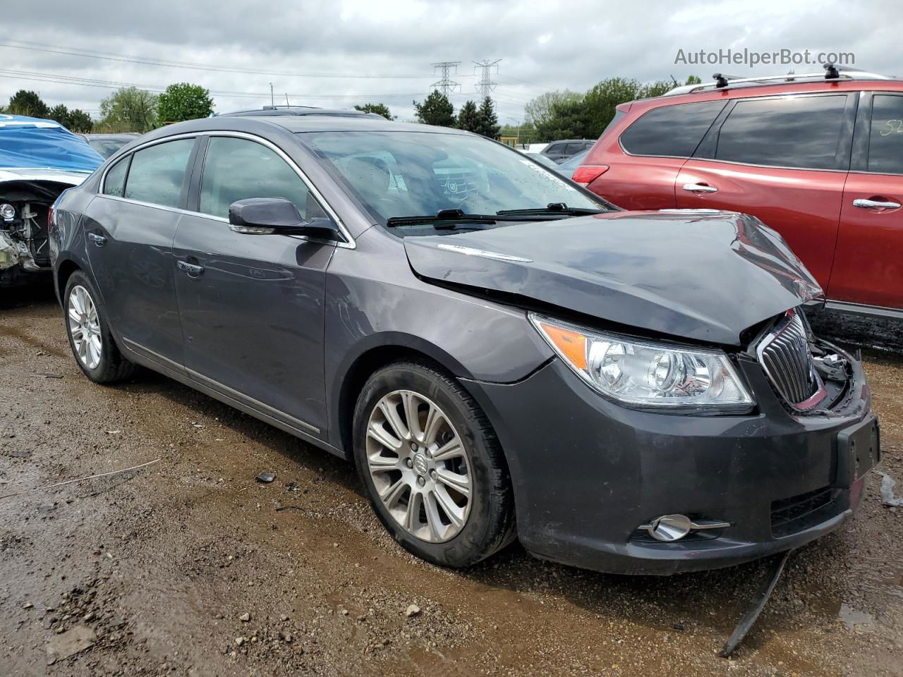 2013 Buick Lacrosse Premium Серый vin: 1G4GF5G3XDF330057