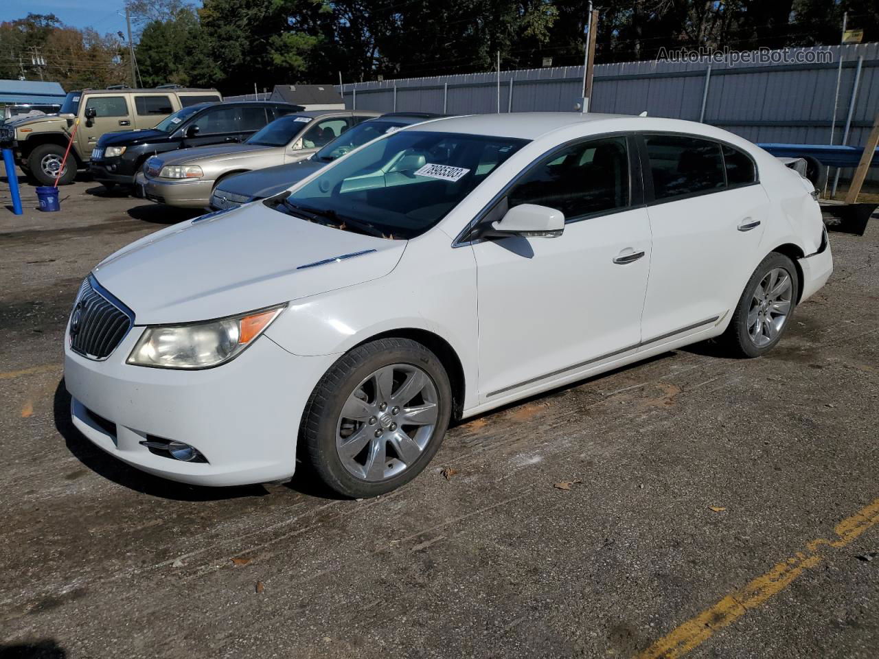 2013 Buick Lacrosse Premium White vin: 1G4GH5E31DF208586