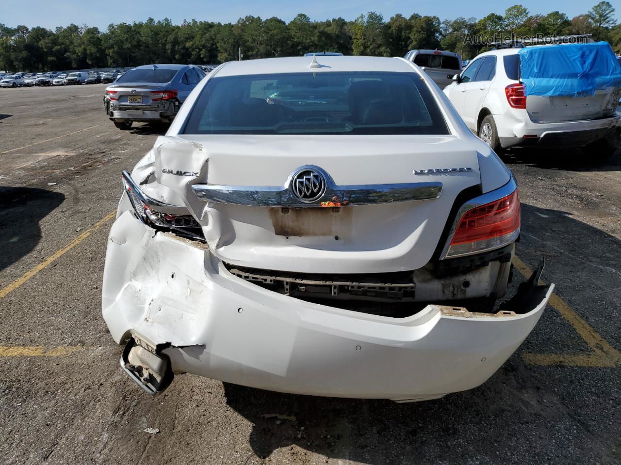 2013 Buick Lacrosse Premium White vin: 1G4GH5E31DF208586