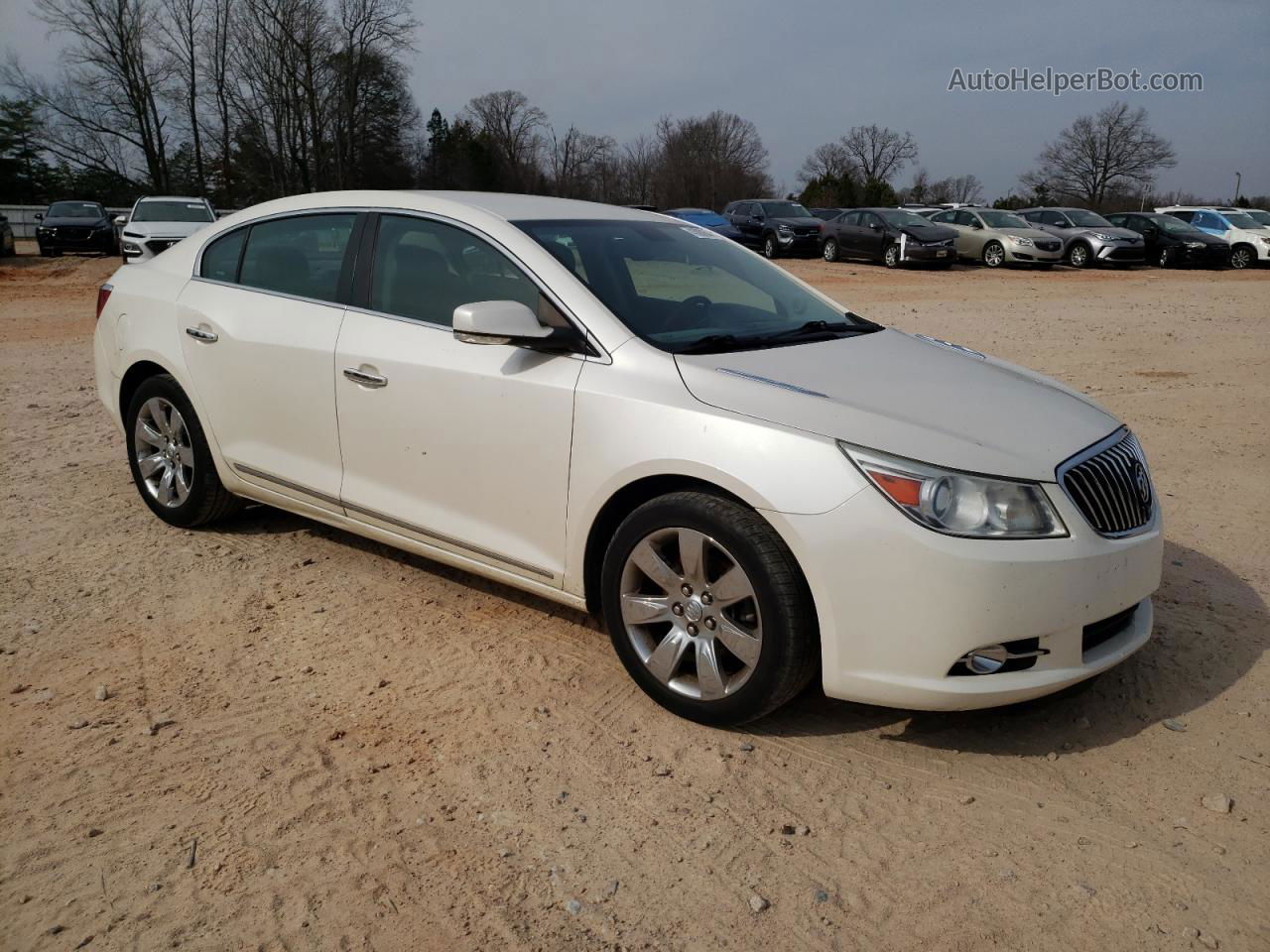 2013 Buick Lacrosse Premium White vin: 1G4GH5E36DF151883