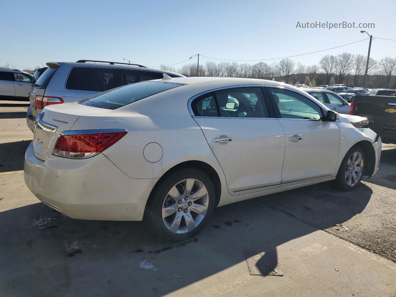 2013 Buick Lacrosse Premium White vin: 1G4GH5E36DF233998