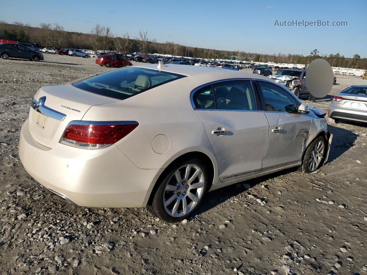 2013 Buick Lacrosse Touring White vin: 1G4GJ5G32DF264425