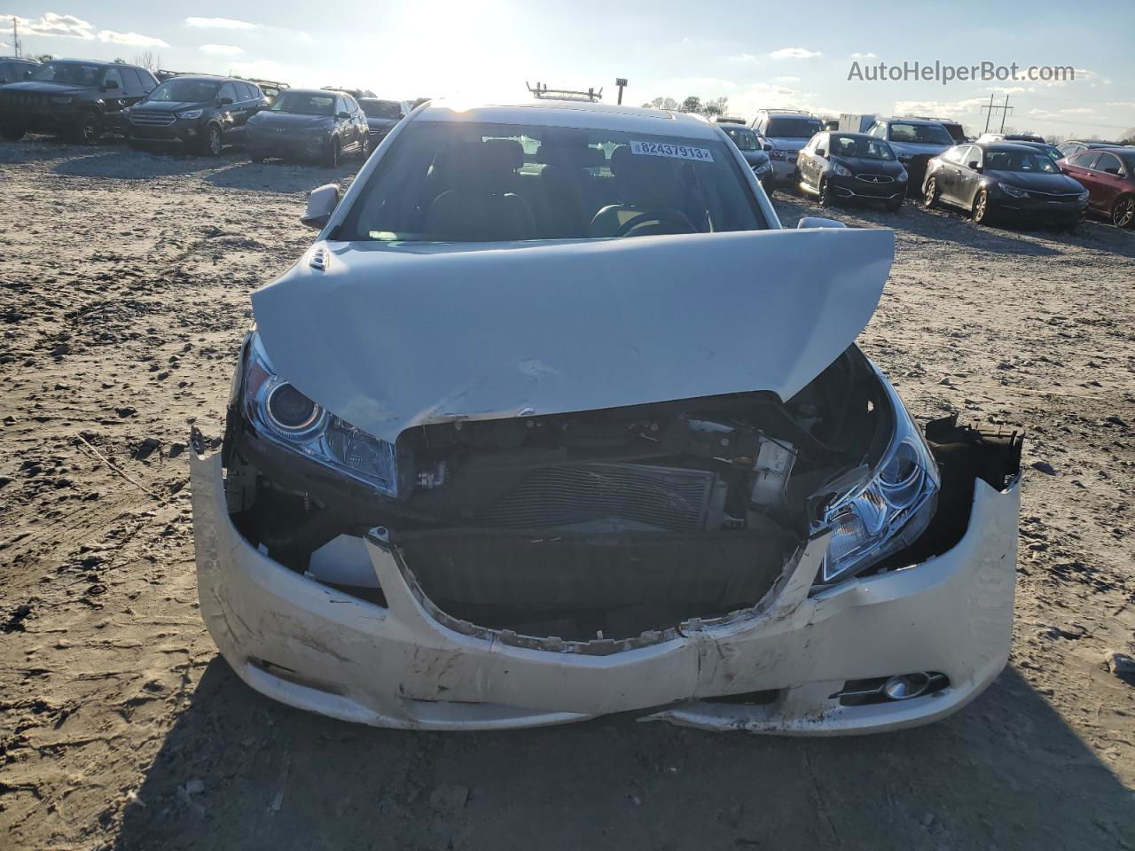 2013 Buick Lacrosse Touring White vin: 1G4GJ5G32DF264425